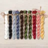 Set of OwlForest Hand-Dyed Threads for the “The Learned Cat” Chart (Thread Trade n.a. Kirov)