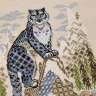 Printed embroidery chart “Snow leopard”