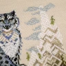 Printed embroidery chart “Snow leopard”