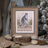 Printed embroidery chart “Snow leopard”