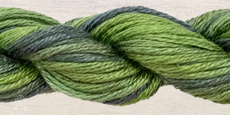 Mouline thread “OwlForest 2322 — Greenstone flower”