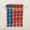 Set of OwlForest Hand-Dyed Threads for the “Italic Decorative Letter” Chart (DMC)