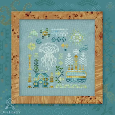 Printed embroidery chart “Atlantis. Medusa”