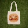 “Melancholy Time” Linen Shopping Bag 
