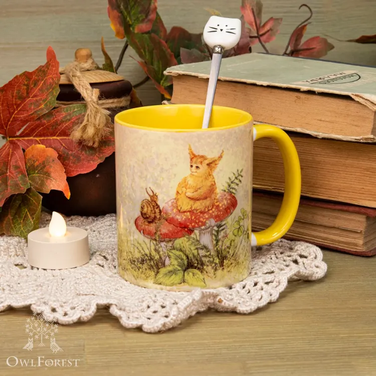 “Redhead on the Mushroom” Mug