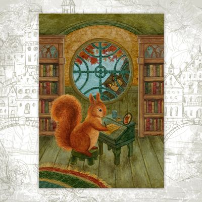 “Autumn Letters” Postcard