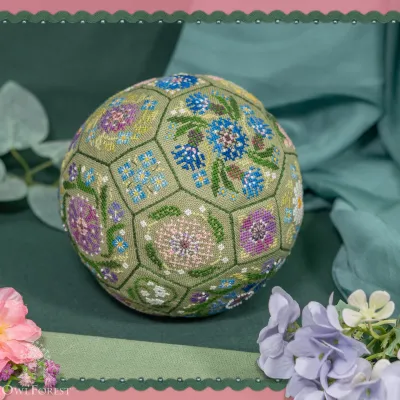 Digital embroidery chart “Flower Quaker Ball”