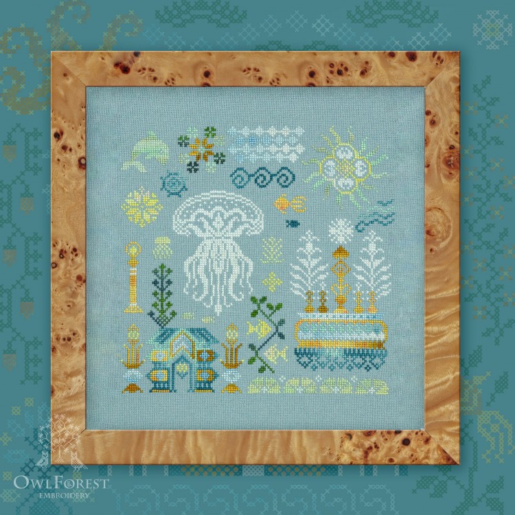 Digital embroidery chart “Atlantis. Medusa”