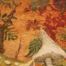 “Autumn Forest Edge” Linen Shopping Bag 