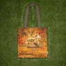 “Autumn Forest Edge” Linen Shopping Bag 