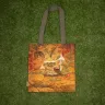 “Autumn Forest Edge” Linen Shopping Bag 