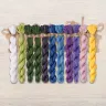 Set of OwlForest Hand-Dyed Threads for the “Flower Quaker Ball” Chart (DMC)