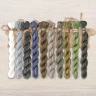 Set of OwlForest Hand-Dyed Threads for the “Snow leopard” Chart (Thread Trade n.a. Kirov)