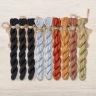 Set of OwlForest Hand-Dyed Threads for the «Moon Toad» (Thread Trade n.a. Kirov)